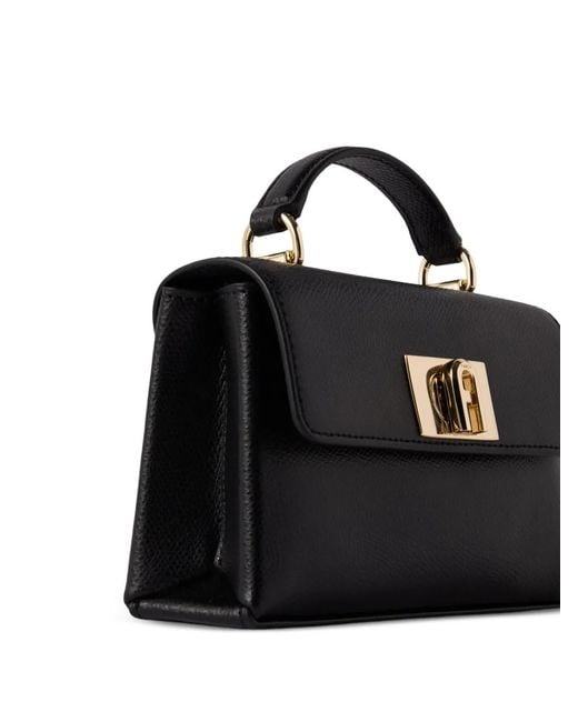 Furla Black 1927 Logo-Plaque Mini Bag