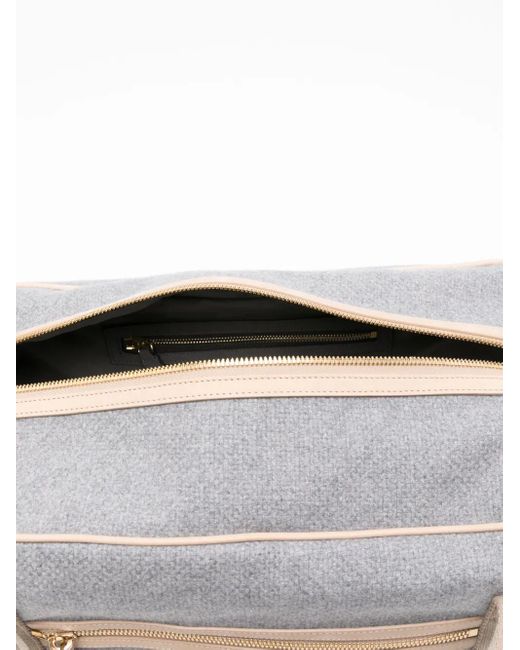 Eleventy Reisetasche Mit Lederbesatz in Metallic für Herren