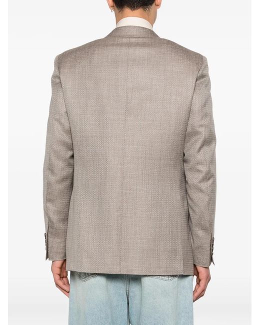 Canali Gray Textured Blazer for men