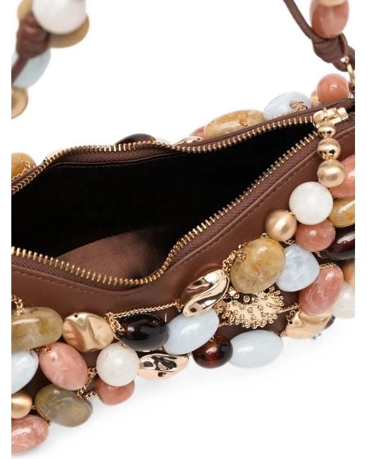 Cult Gaia Metallic Mercier Bauble-Embellished Shoulder Bag