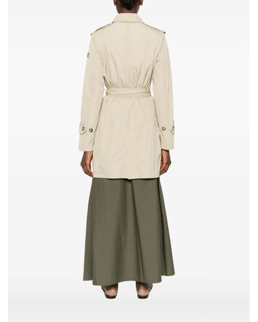 Peuterey Natural Knude Button Belted Coat