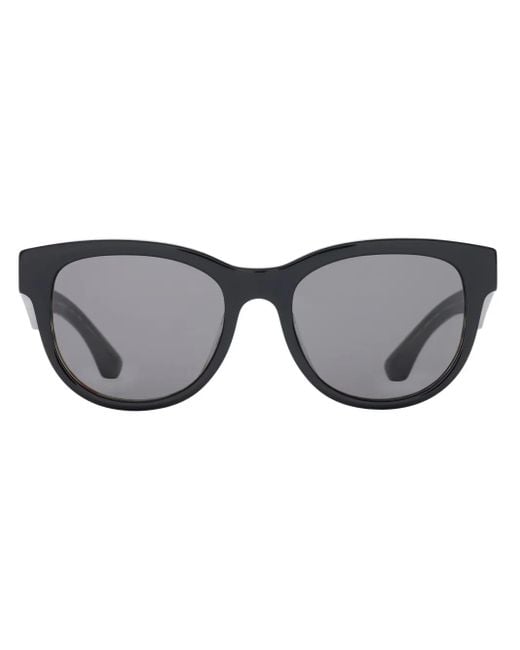 Burberry Gray Round-Frame Sunglasses