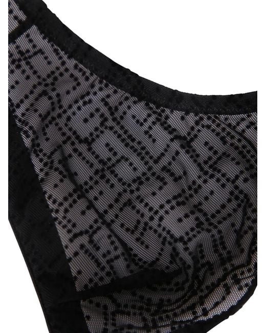 Givenchy Black Patterned Bra