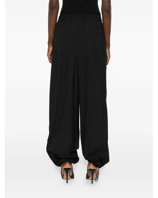 Frankie Shop Black Pinstripe Trousers