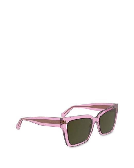 Calvin Klein Pink Square-Frame Sunglasses