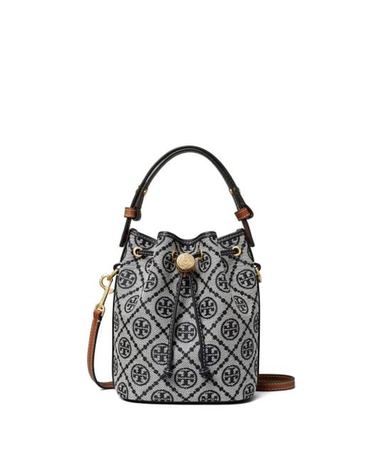 Tory Burch Tモノグラム バケットバッグ Gray