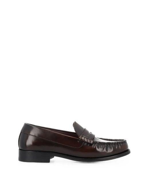 Alohas White Slip-On Penny-Slot Loafers
