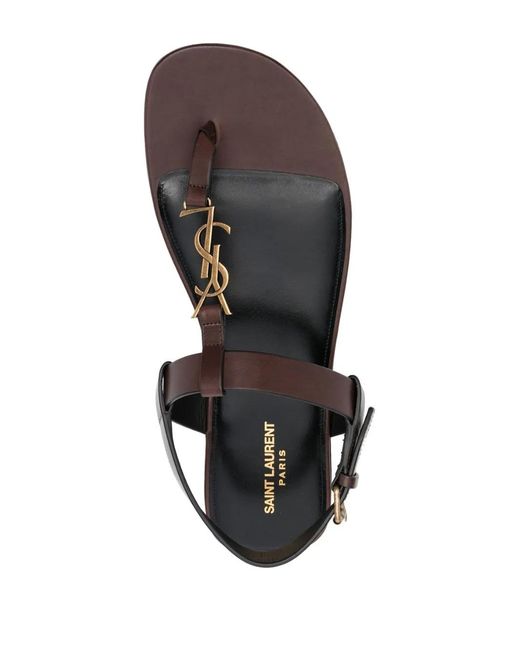 Saint Laurent White Cassandra Sandals for men