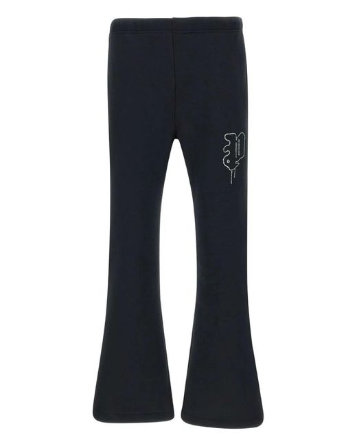 Purple Brand Blue Cotton Track Pants for men