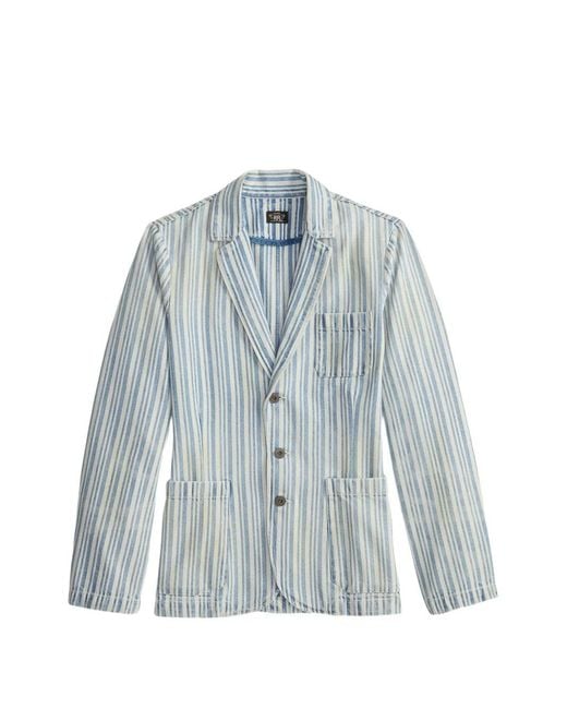 RRL Blue Striped Blazer