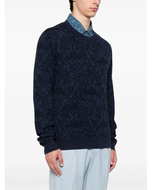 Etro Blue Sweater for men