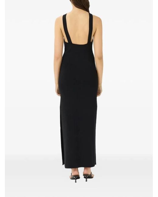 Gestuz Black Sarielle Open-Back Maxi Dress
