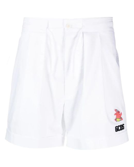 Gcds Shorts Mit Logo-Patch in White für Herren