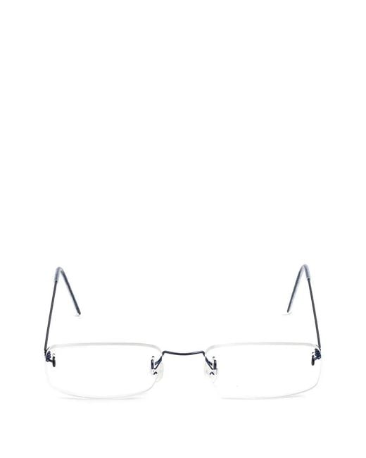 Lindberg White Rimless Glasses