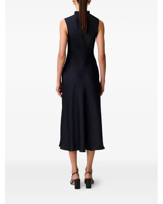 Claudie Pierlot Midi-Jurk Met Ruches in het Black