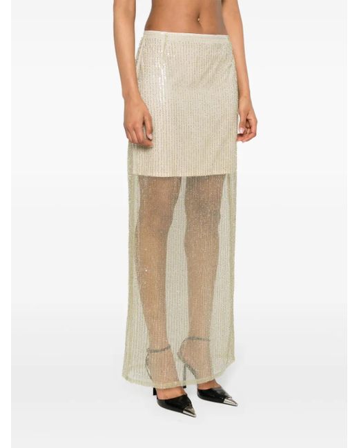 Remain Natural Sequin-Embellished Maxi Skirt