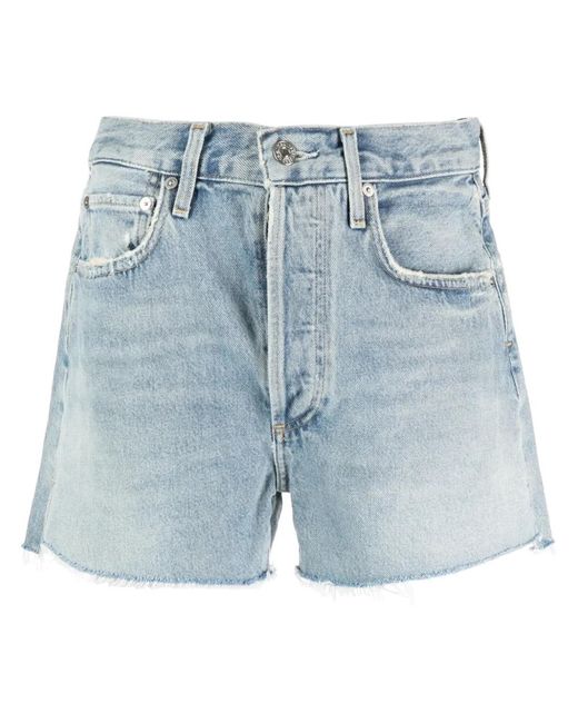 Citizens of Humanity Blue Marlow Denim Mini Shorts