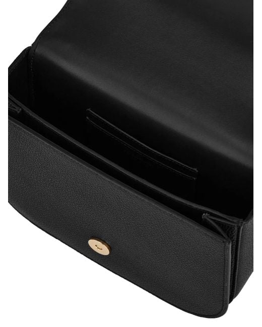 Ferragamo Black Double Gancini Schultertasche
