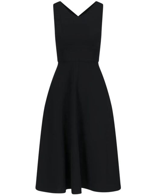Aspesi Black Crepe Maxi Dress