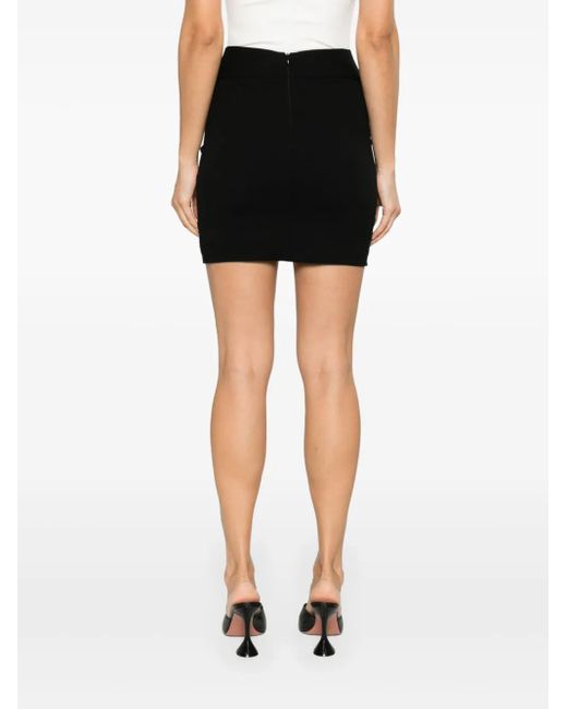 GAUGE81 Black Barina Knot-Detail Mini Skirt