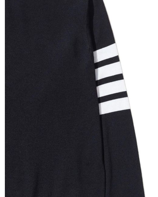 Thom Browne Blue Wool Crewneck Sweater for men