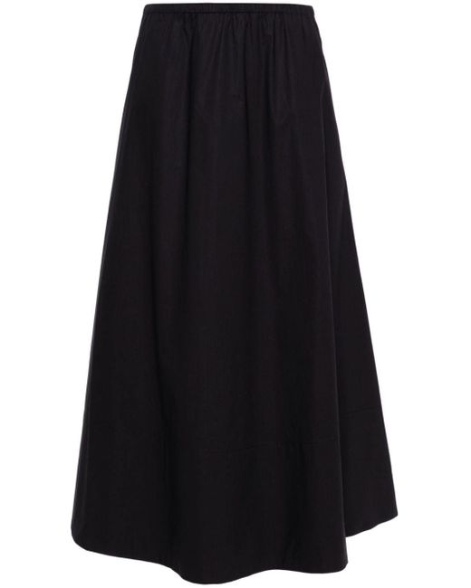 By Malene Birger Black Pheobes A-line Midi Skirt