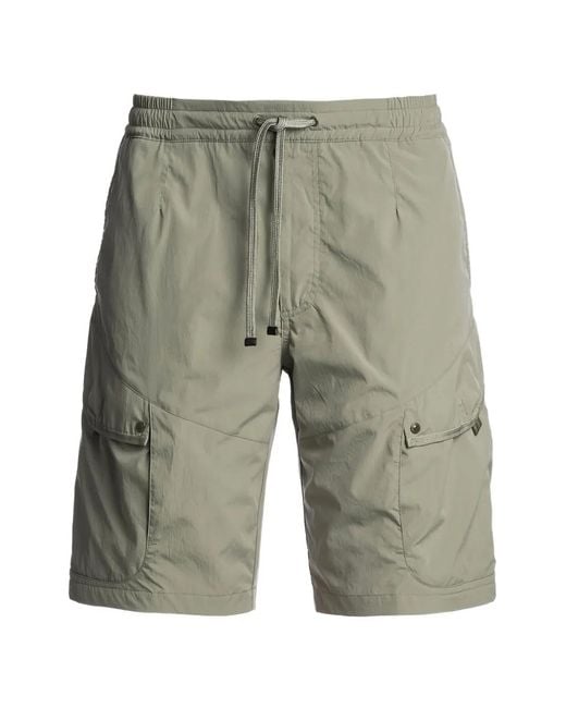 Parajumpers Gray Drawstring-Waist Cargo Shorts for men