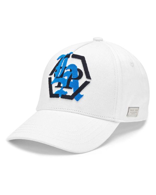 Philipp Plein Blue Logo-appliqué Baseball Cap
