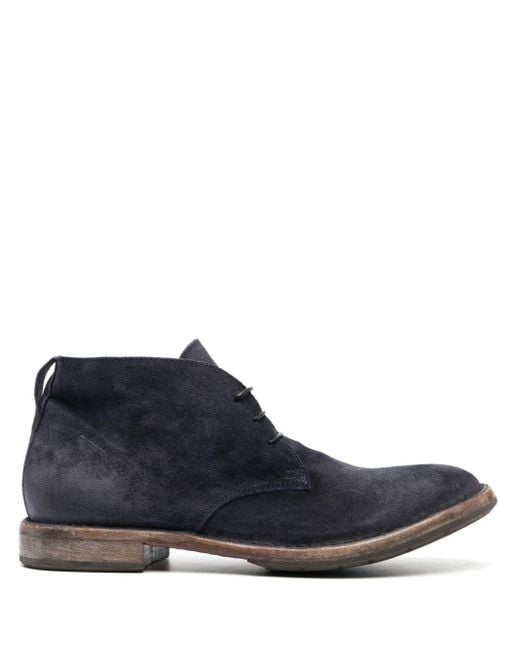 Moma Blue Polacco Suede Boots for men