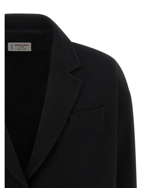 Alberto Biani Black Dropped-Shoulder Blazer