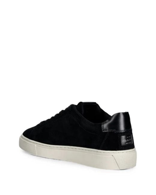 Gant Black Mc Julien Suede Logo-Print Sneakers for men