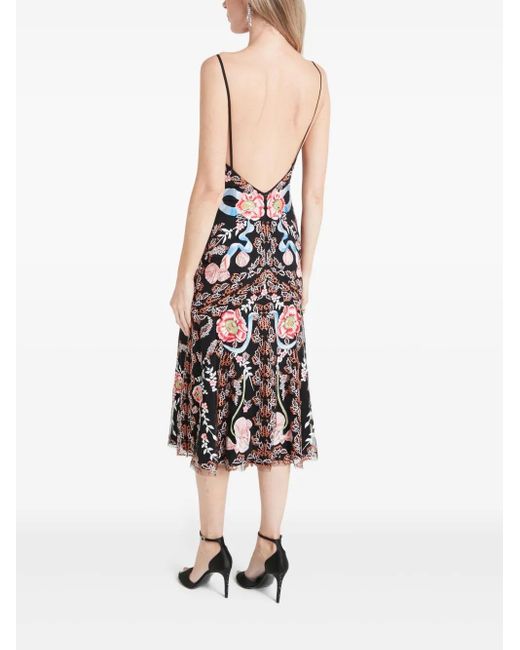 Temperley London Black Bilbao Strappy Midi Dress