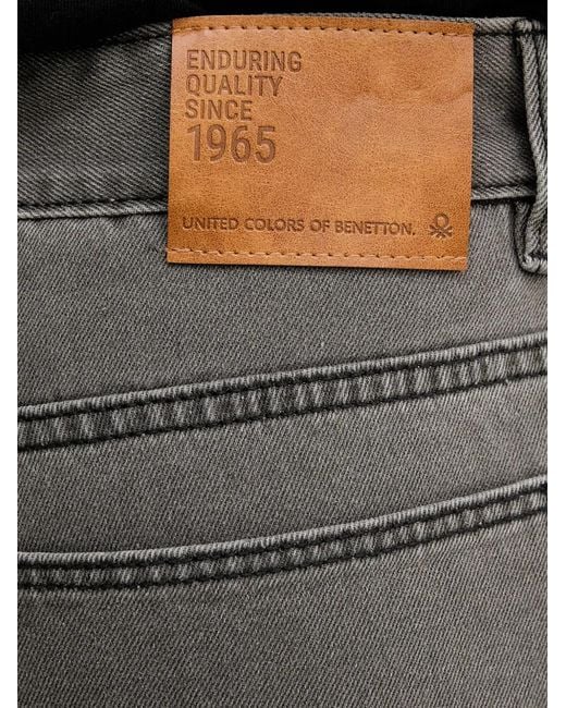 Vaqueros Rectos Benetton de hombre de color Gray