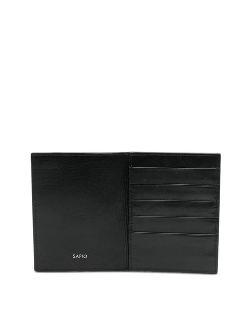 SAPIO Black Leather Wallet