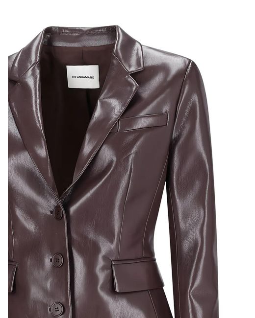 ANDAMANE Black Three-Button Jacket