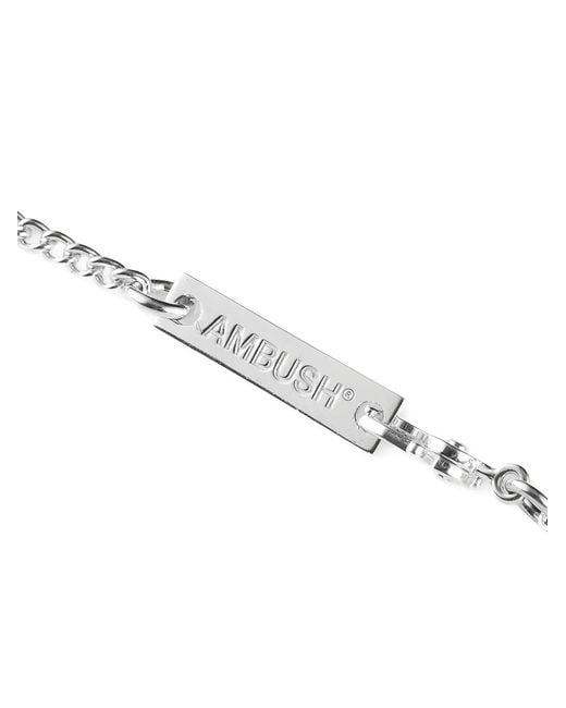 Ambush White Usb Rectangle Necklace for men