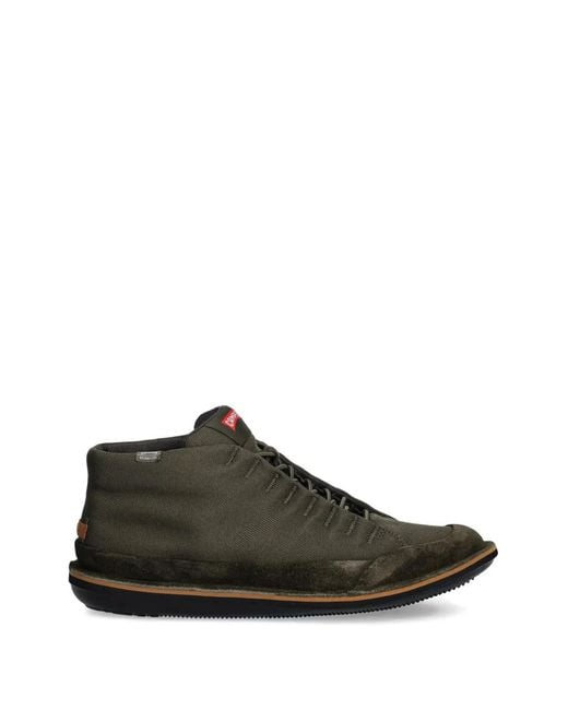 Camper Green Beetle Lace-Up Sneakers for men