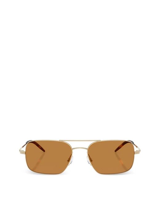 Oliver Peoples Metallic Square-Frame Sunglasses