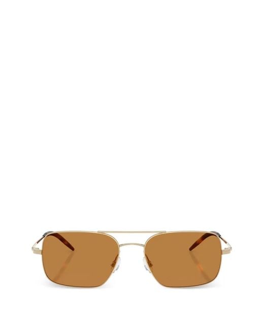 Oliver Peoples Metallic Square-Frame Sunglasses