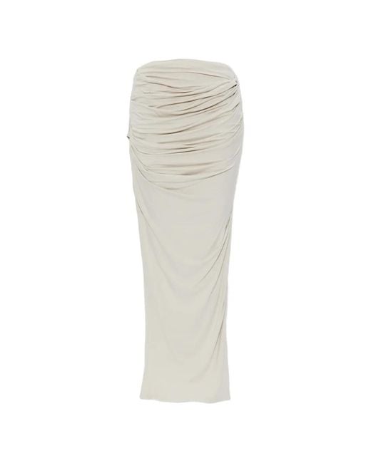 Entire studios White Draped Maxi Skirt