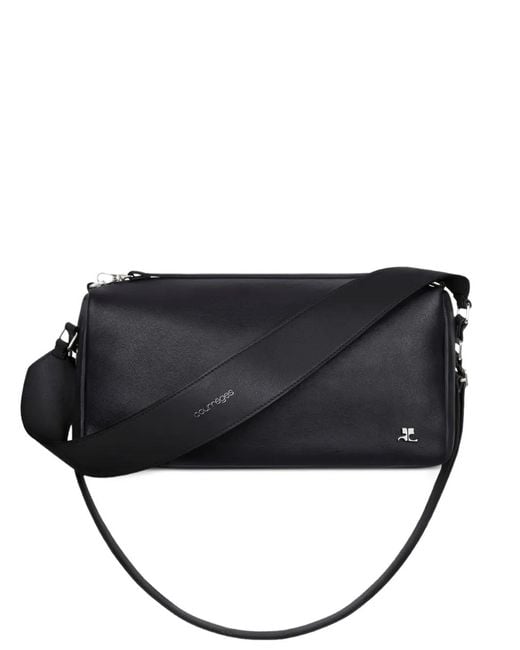 Courreges Black Medium Three Sixty Shoulder Bag
