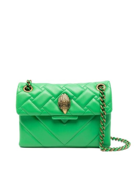 Kurt Geiger Green Mini Kensington Shoulder Bag