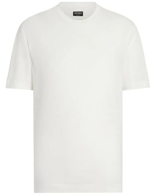 メンズ Zegna Oasi Lino Tシャツ White