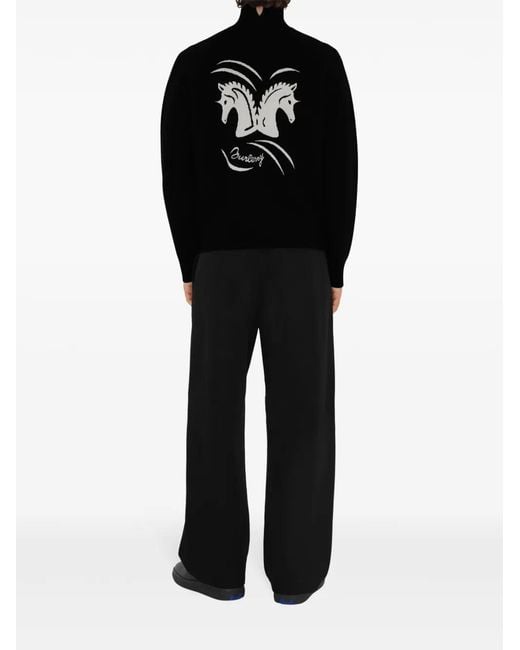 Burberry Black Ekd Sports Jacket for men