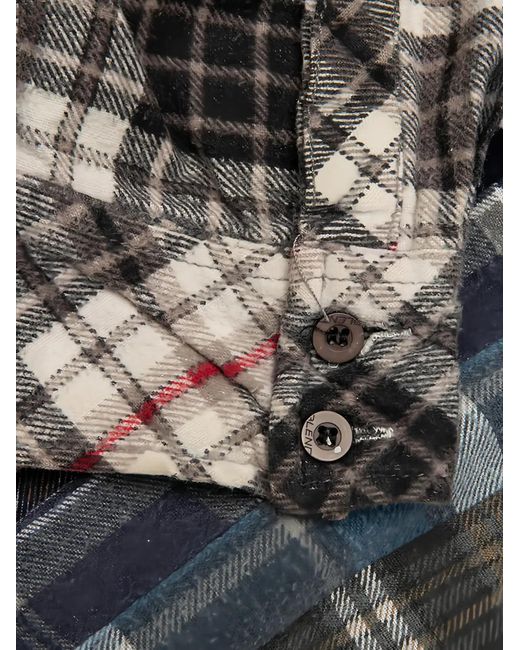Needles Black 7 Cuts Patchwork Shirt for men