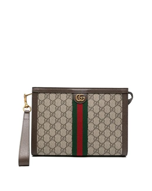 Clutch Ophidia Piccola di Gucci in Gray