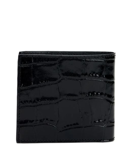 Roberto Cavalli Black Embossed Cardholder for men