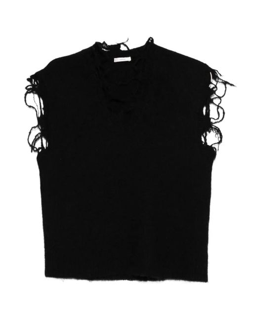 Haikure Black Oberteil mit Distressed-Finish