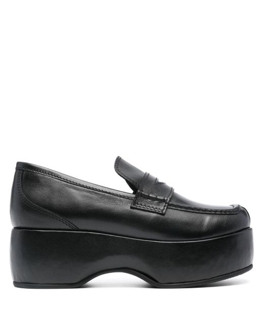Nicole Saldanã Annie 60mm Platform Loafers in het Black