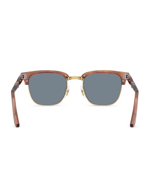 Persol Blue Square-Frame Sunglasses